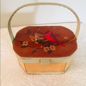 Vintage Betsy B of Florida Basket Purse Cardinal